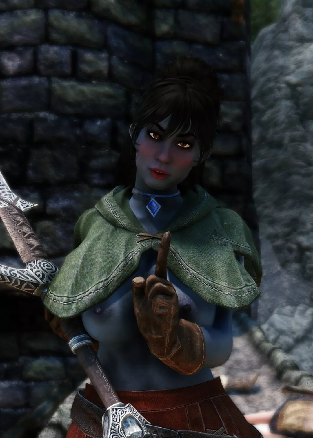 This Sword Is A Little Bigger Than She Can Handle