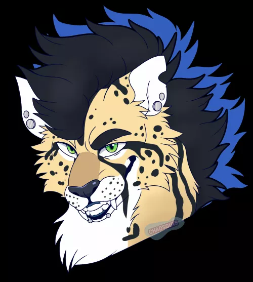 A big smug grin [Commissioned art by Chaosguts]