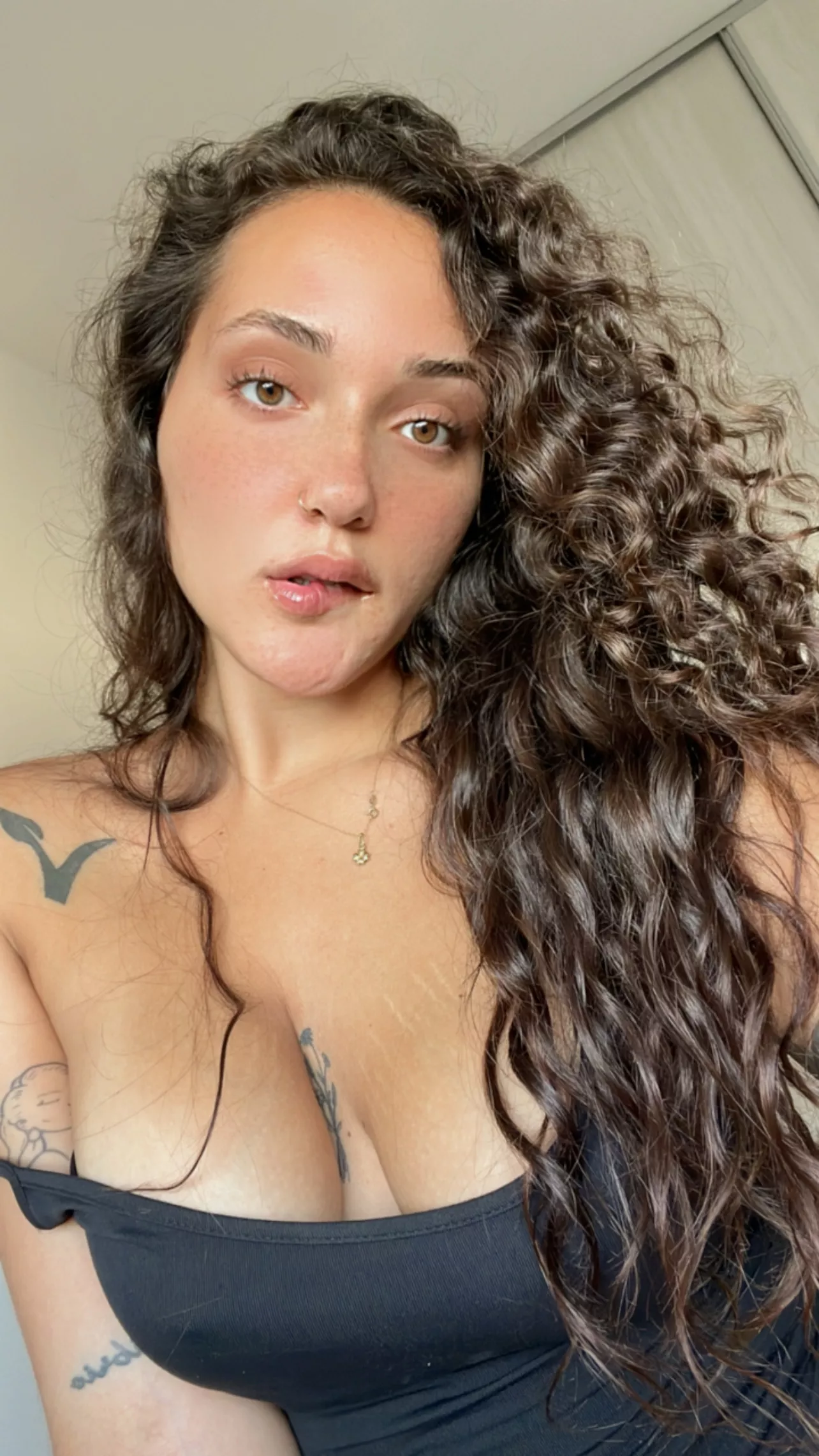 Embracing my wild side and my freckles!