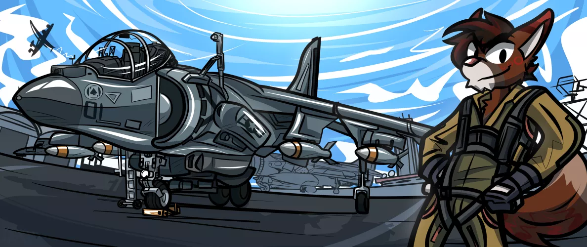 fighter jet // by me [commission]