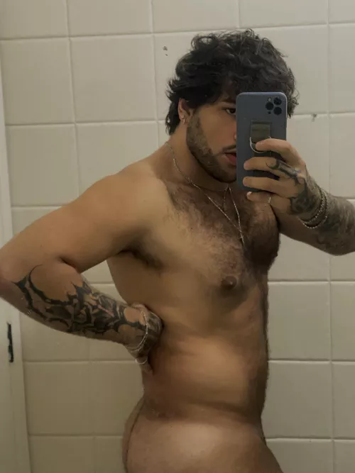 Hairy boy ass
