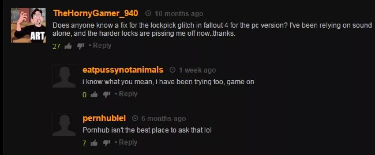 He just needed some game advice.