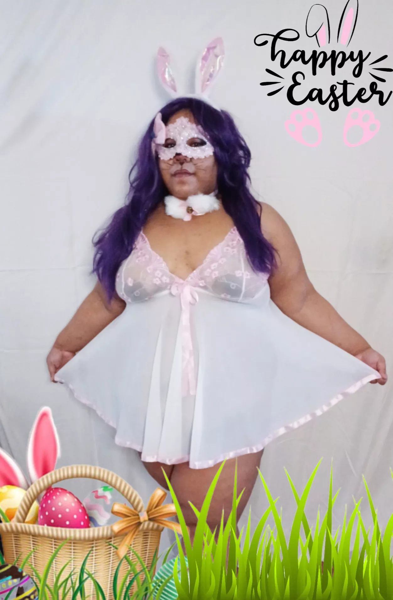 Hello, I'll be your Easter Bunny this evening 🤭🐰 happy Easter to those who celebrate 🤗