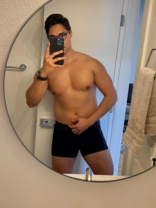 I like how boxer briefs show off my legs