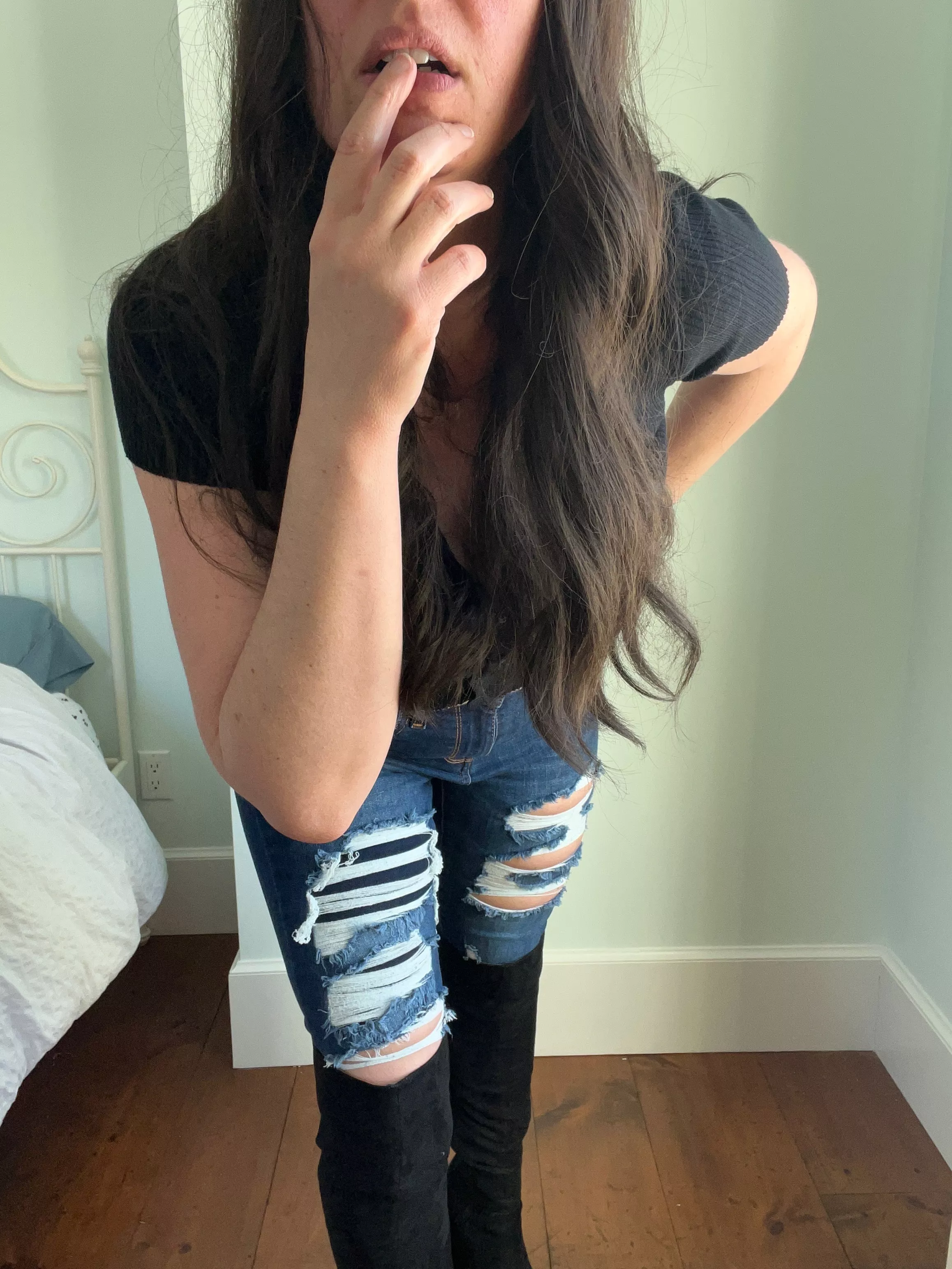 Knee High Boots with jeans is a Must