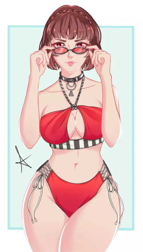 Makoto Niijima(red_draws)[Persona 5]