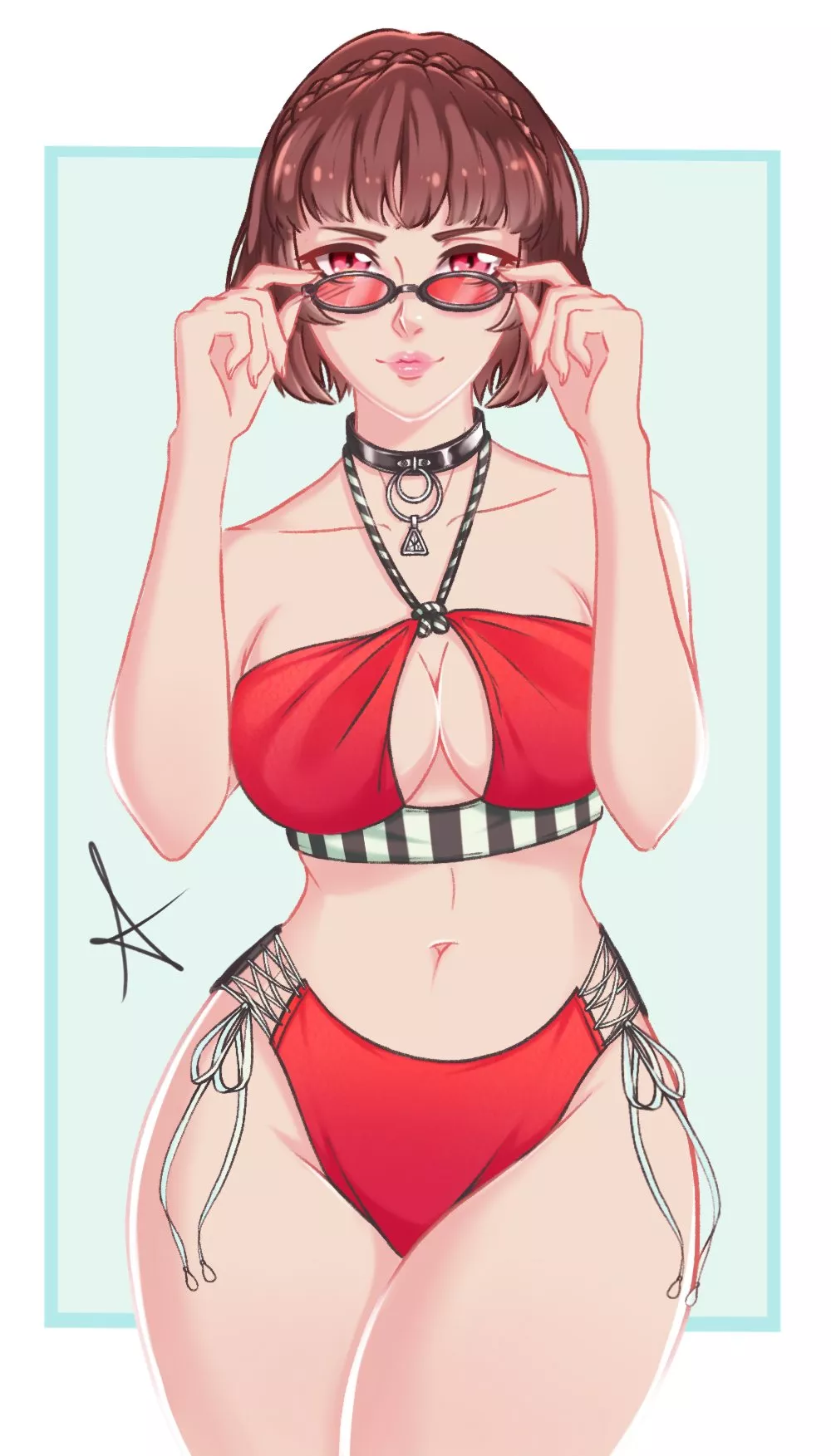 Makoto Niijima(red_draws)[Persona 5]