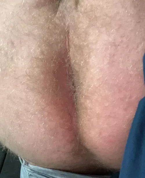 my hairy cheeks need someone to spread them 😋