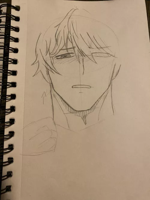 My hand slipped *Draws whimpering men*