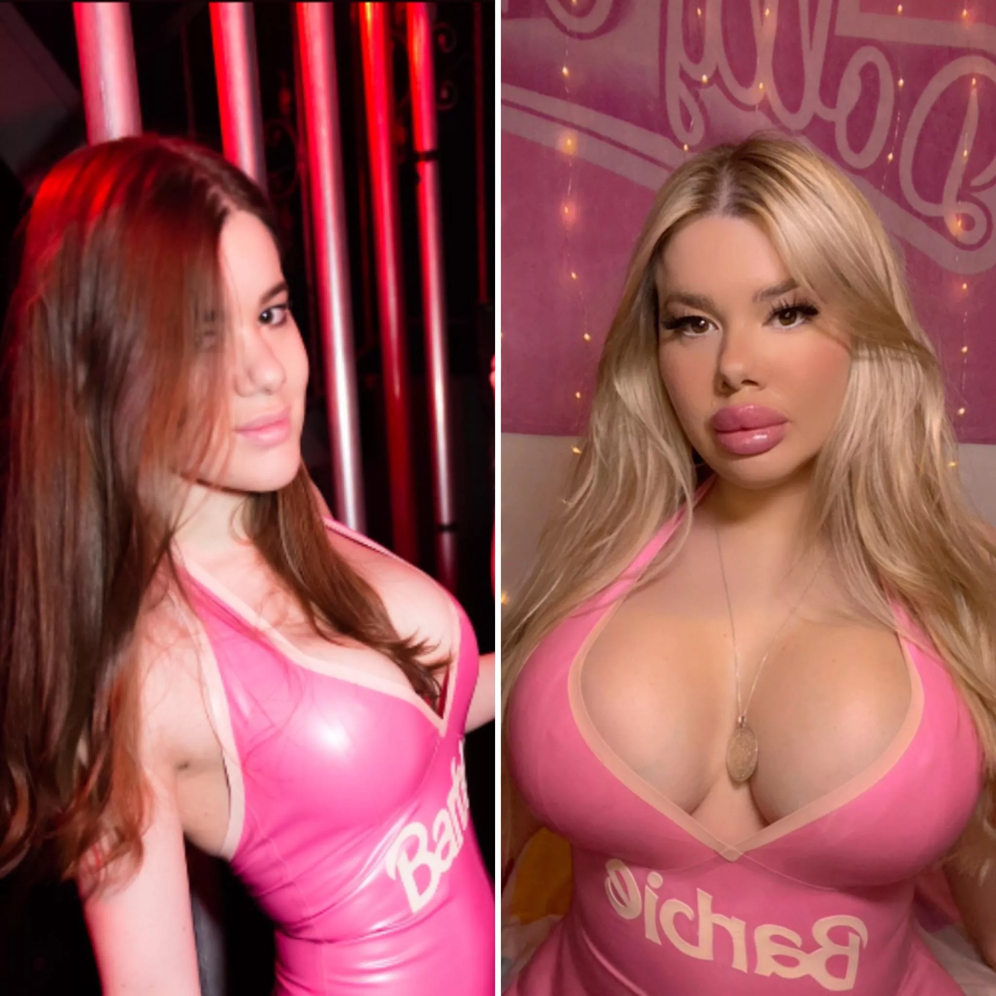 Same dress, more plastic