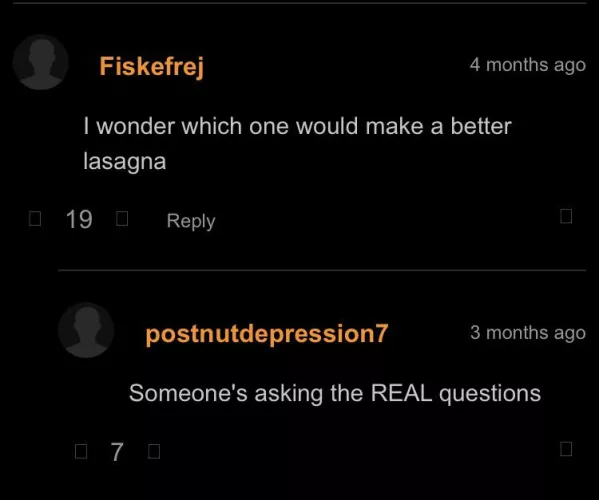 The important question