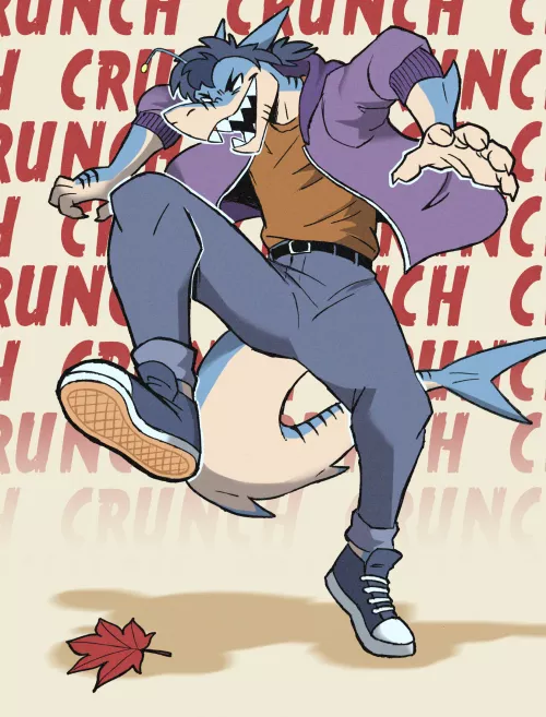 The tree in front of my house is starting to turn orange so I cant wait to stomp on each and every leaf soon >:3 (art by me)