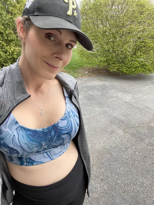 Yardwork definitely requires a comfy bra and sometime encouraging words as well (41F)