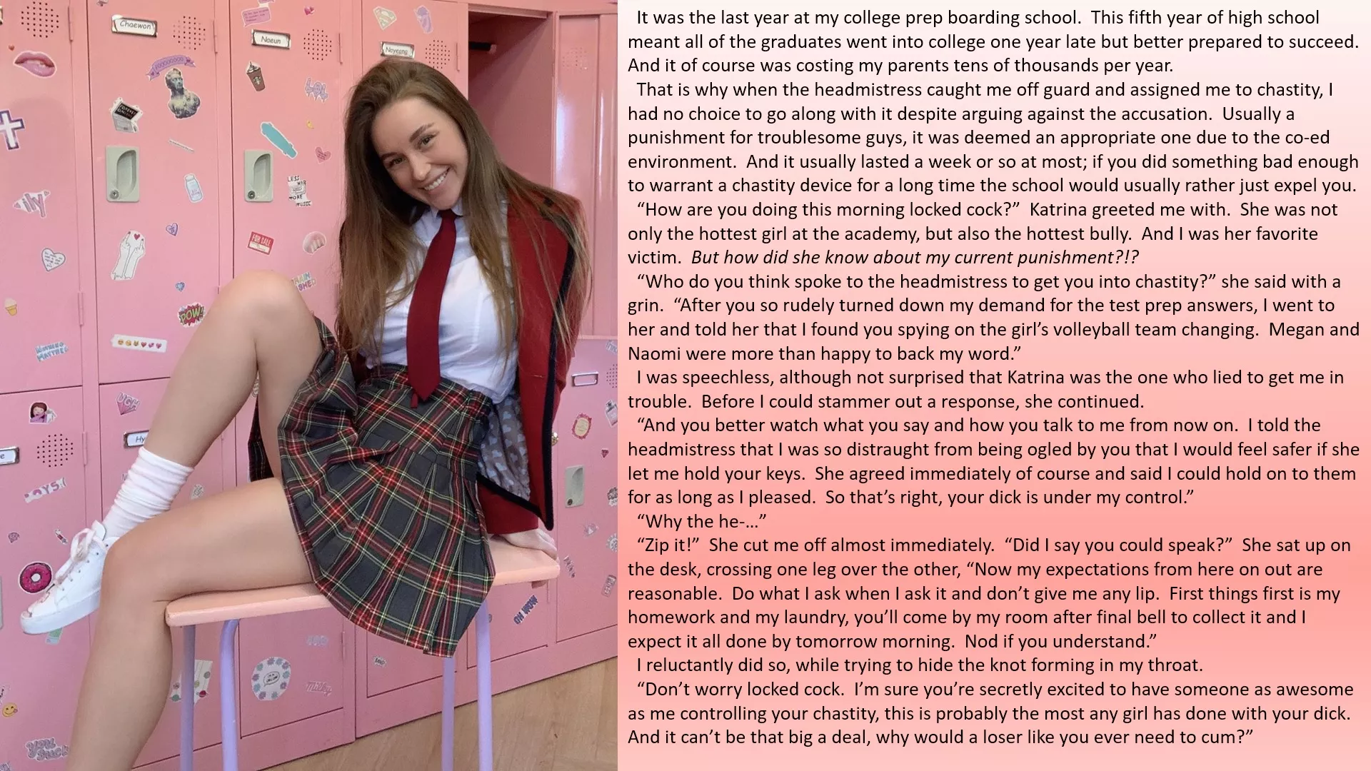 Your Bully becomes your Keyholder