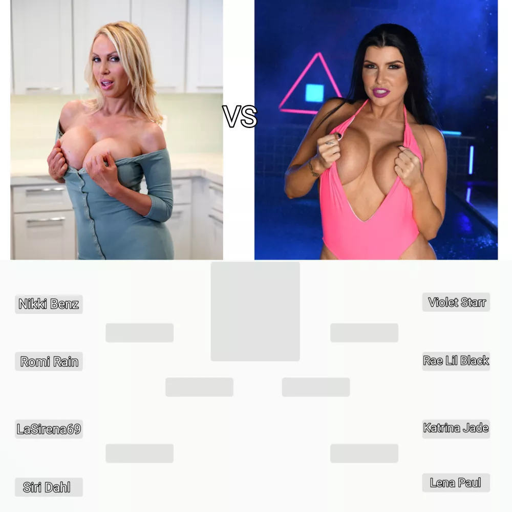 Battle of pornstars. First Quarter Finals: Nikki Benz vs Romi Rain