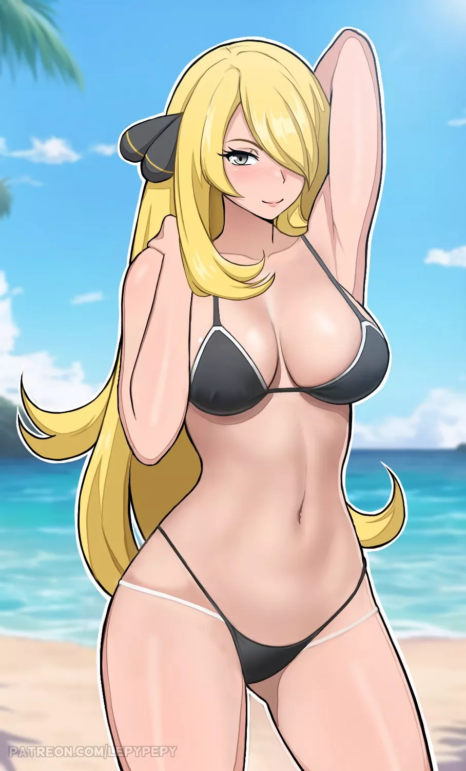 Beach day with Cynthia (LepyPepy)