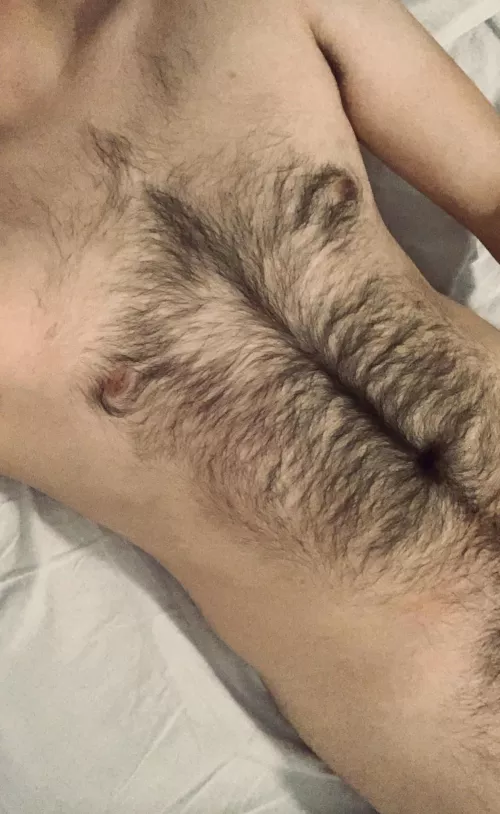 Does this fur look good on my torso and for my age or should I shave? (20)
