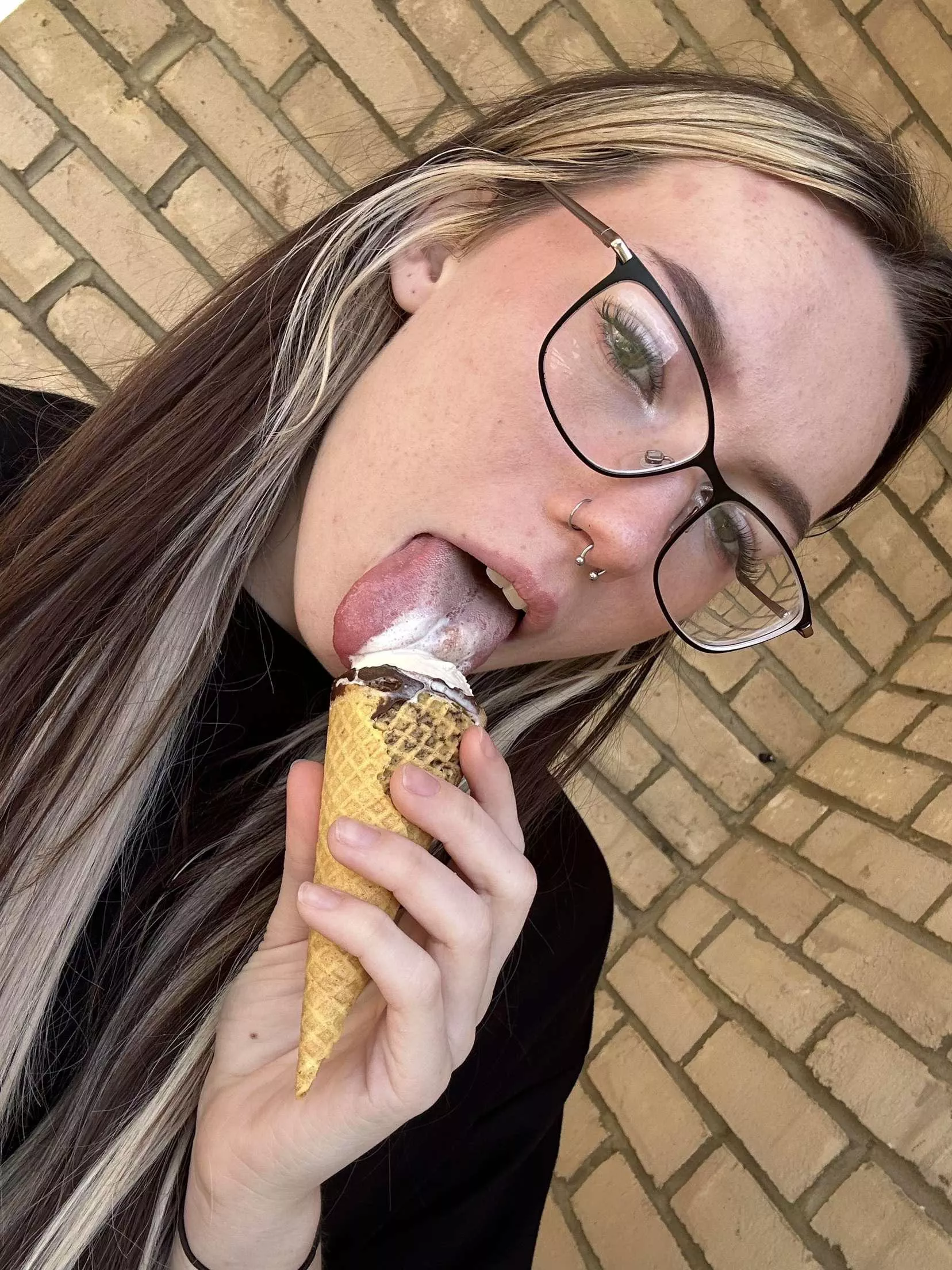 I wish it wasn’t icecream in my mouth