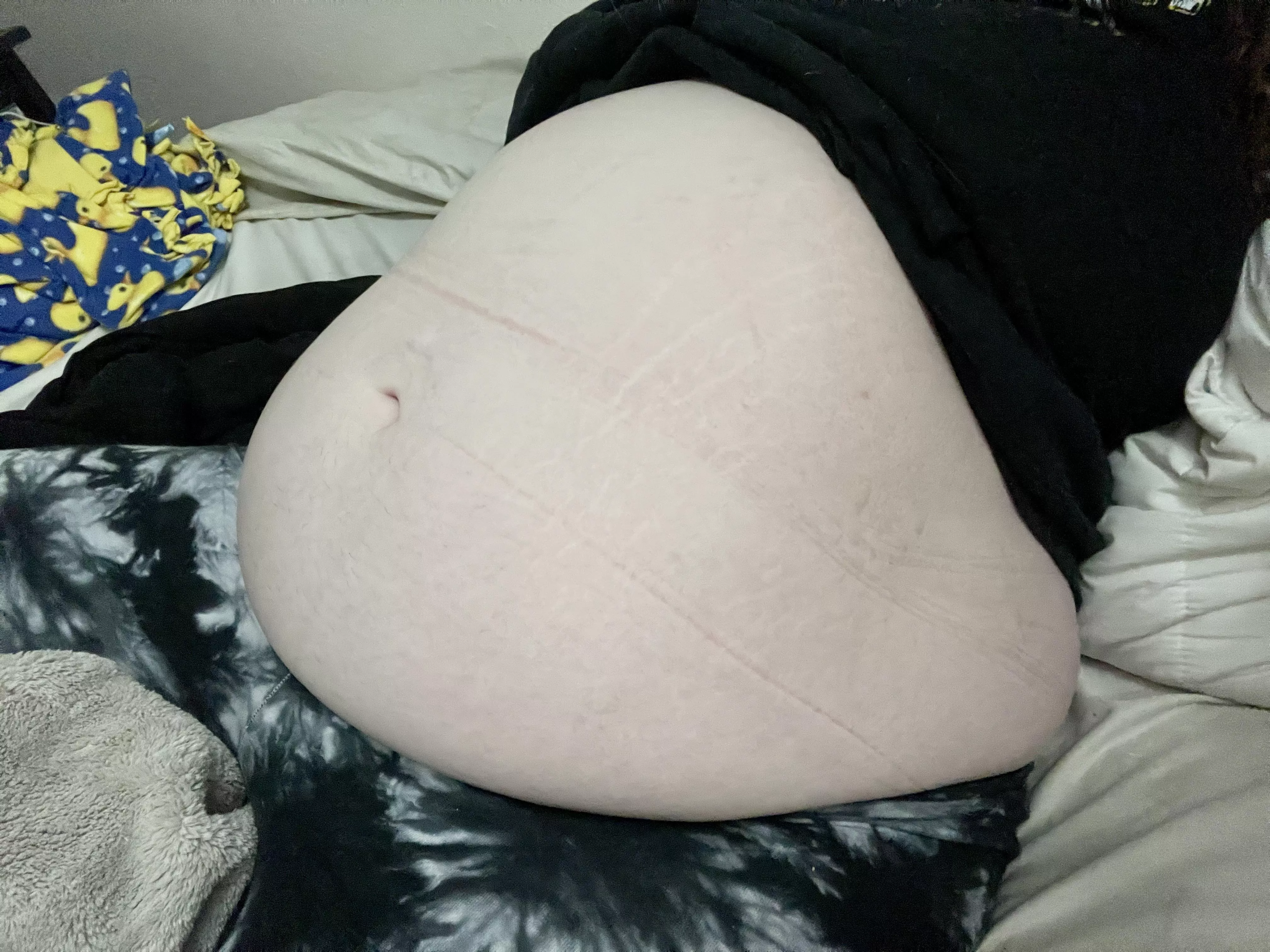 Is it obvious I’ve been gaining some weight? My belly feels bigger 🥵