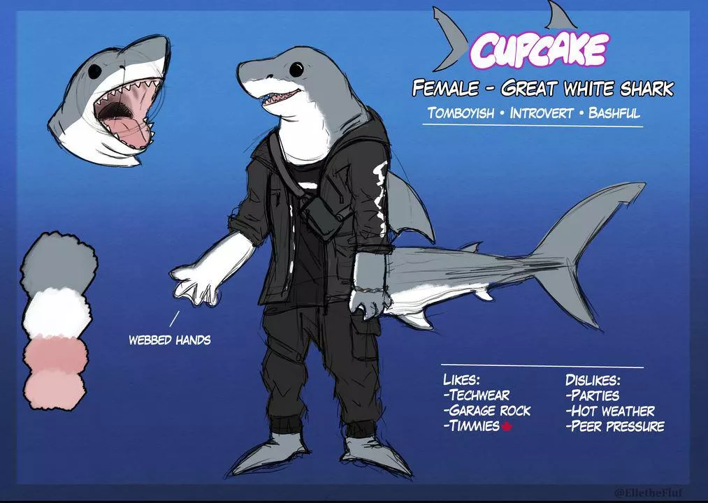 Made myself a shark fursona!