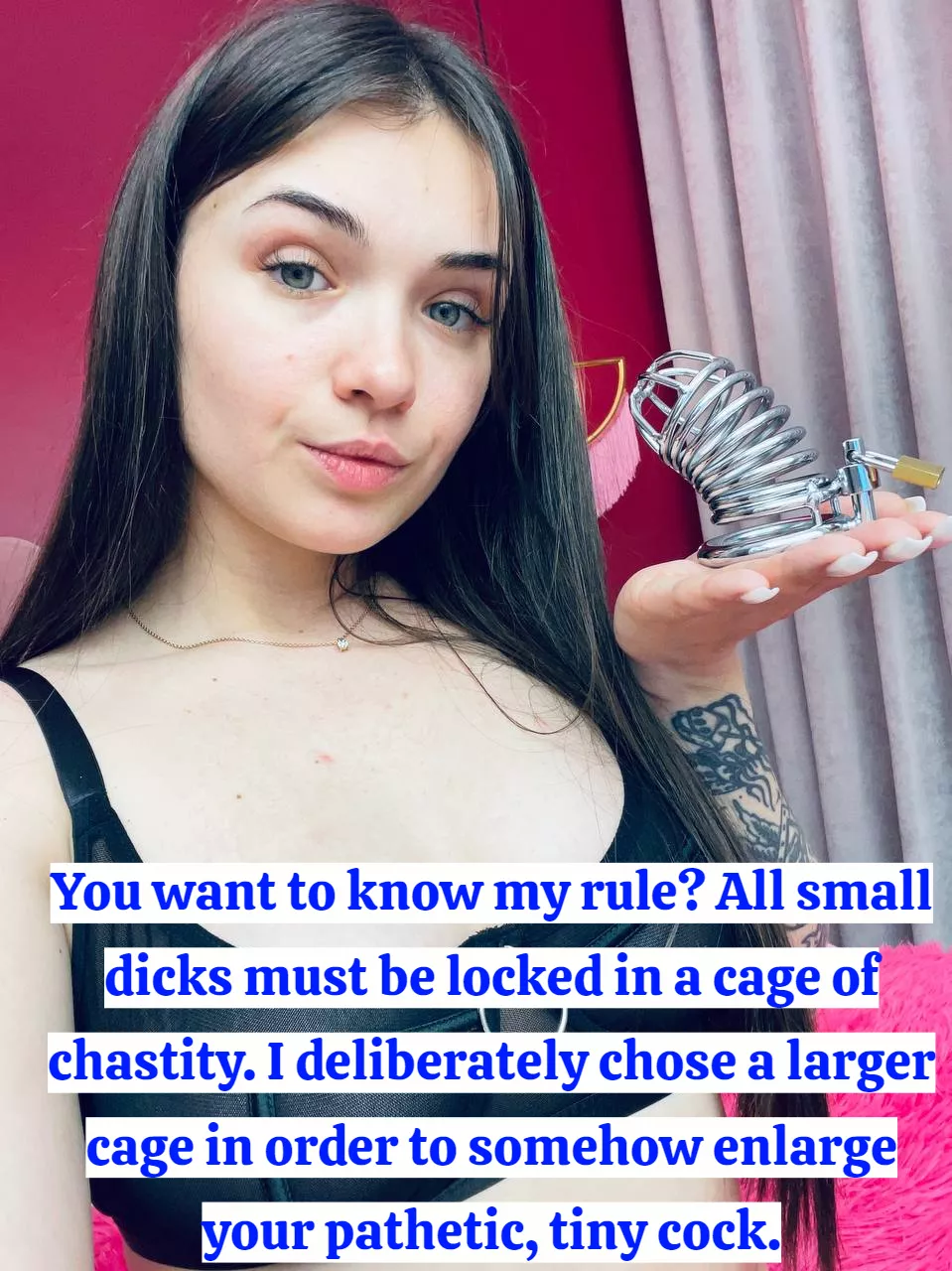 Maybe in this cage the penis will look a little bigger