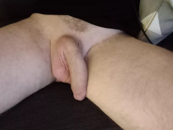 My huge soft cock. Sometimes I accidentally sit on it 😳