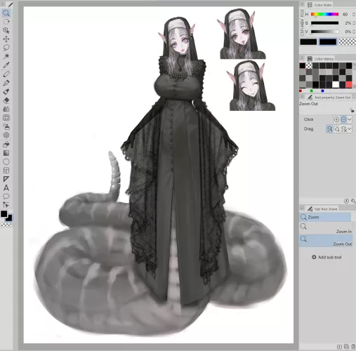 Nurse Lami Oc WIP by Me . What do you think I should add to her?