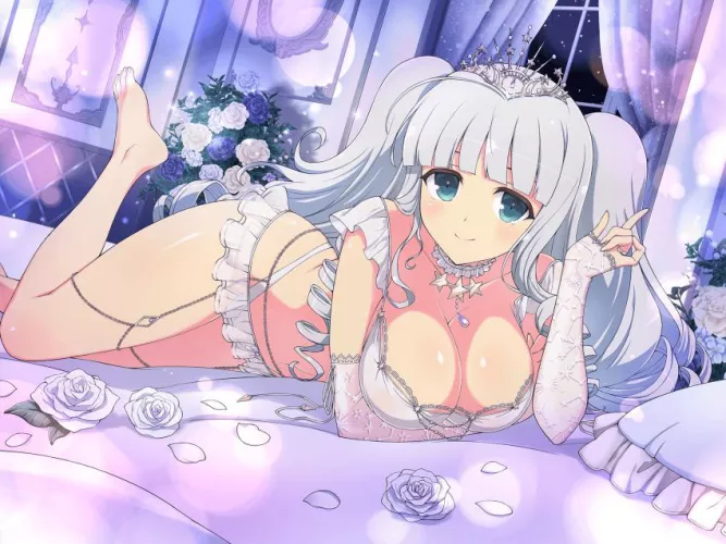 Princess in lingerie
