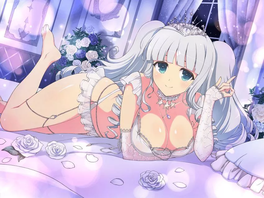 Princess in lingerie