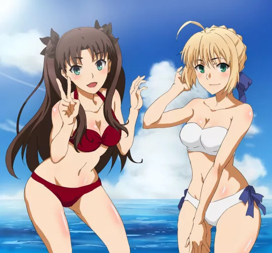 Summer Rin and Saber