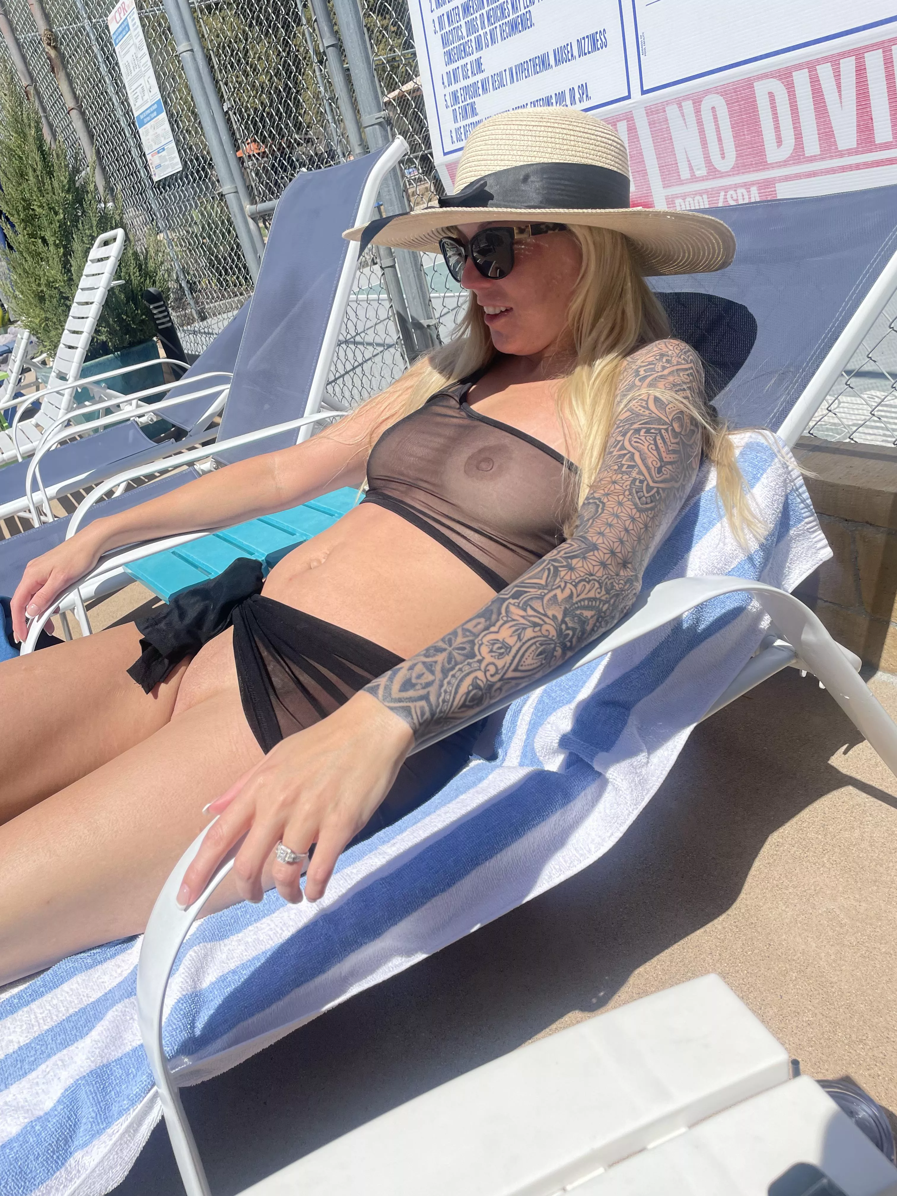 About time I get to catch a tan