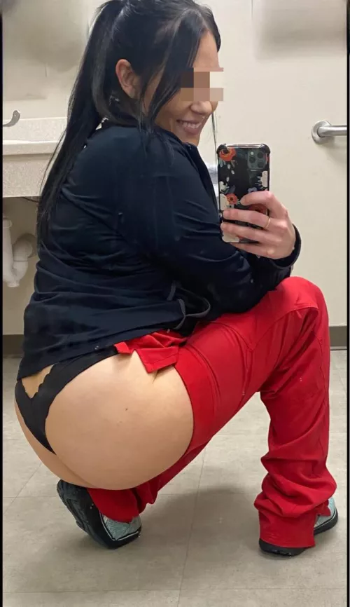 Ass shot on my break