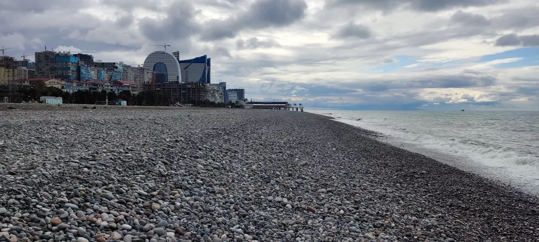 Cloudly day in Batumi, Georgia
