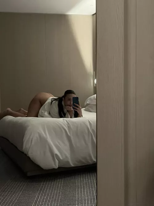 I want you to picture being behind me on my bed…