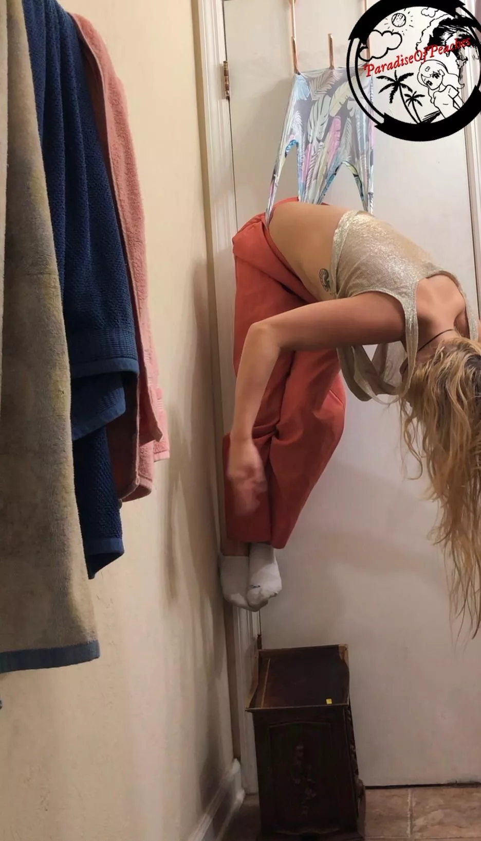 Princess hung by her Undies