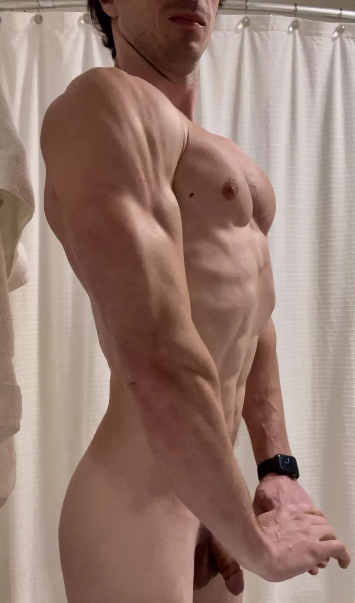 Quick flex before I hop in the shower [35]