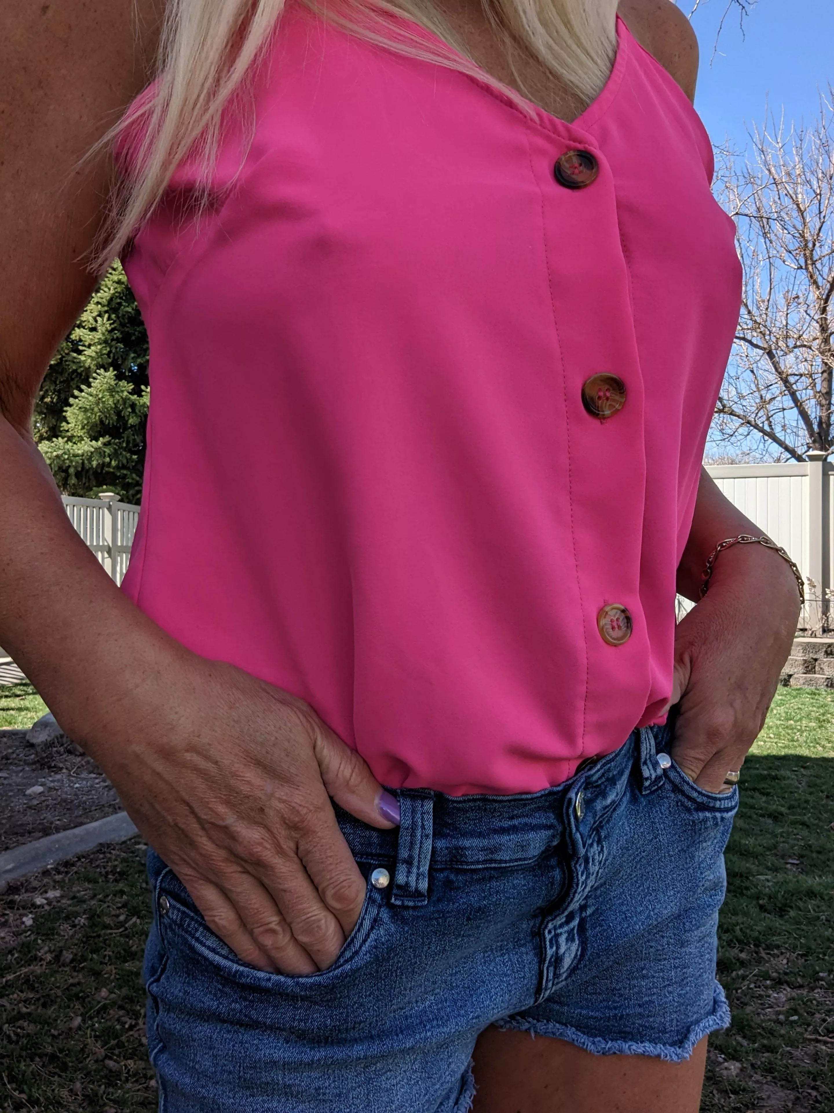 So happy to be outside.