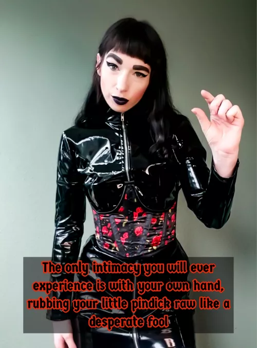 Your pathetic little cock just wasn't made for sex.