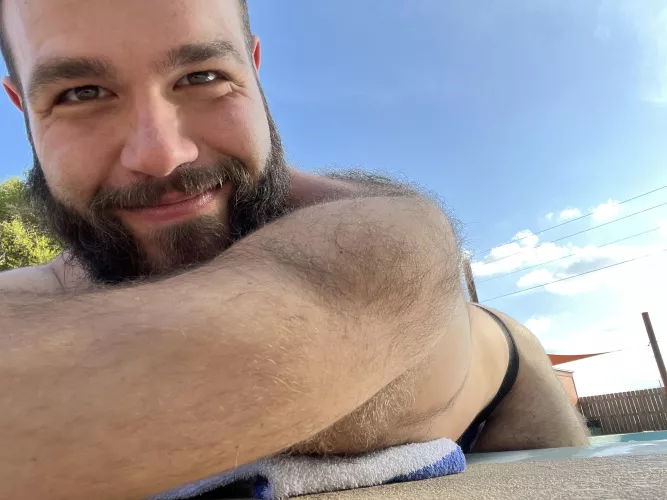 (32) I had no swimsuit so I guess a thong will do.