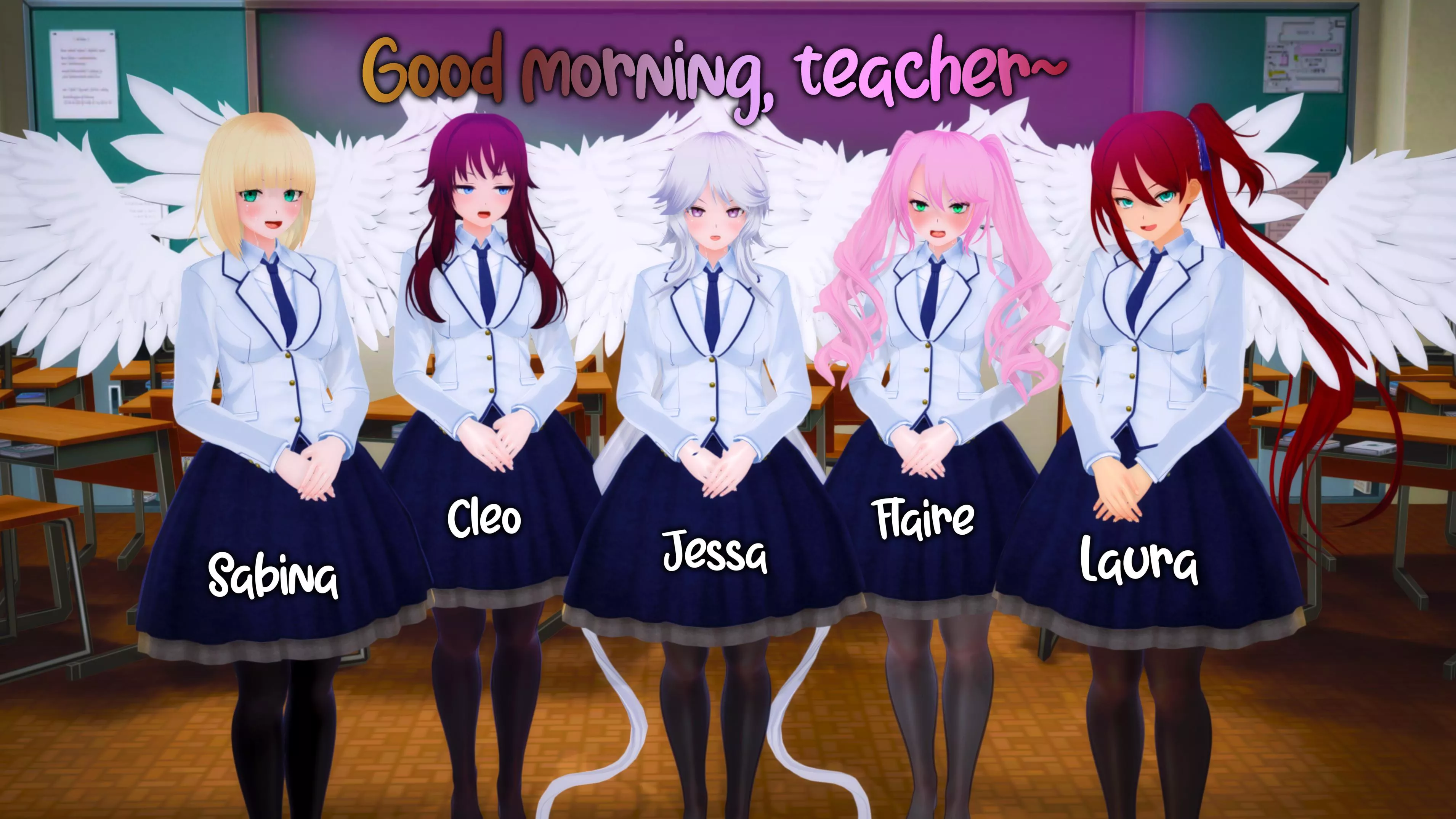 A class of Students from an All-Girl Angel Academy! What do you want to teach them?