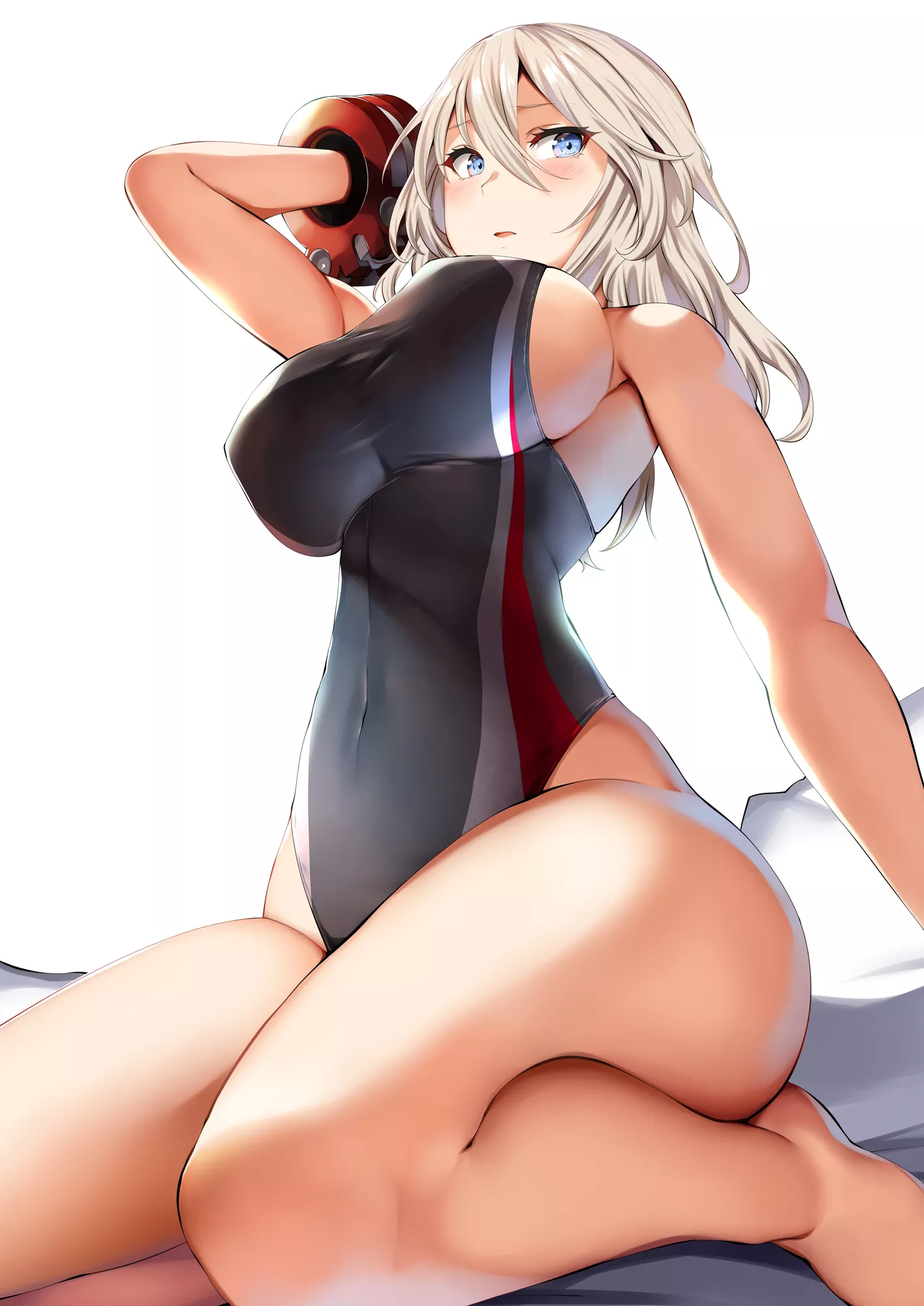 Alisa Ilinichina Amiella in Skimpy Black Swimsuit [God Eater] (Belko)