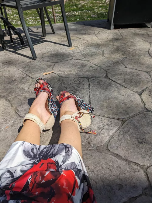 Boho-Boss girl vibe is strong with these wedge heels!