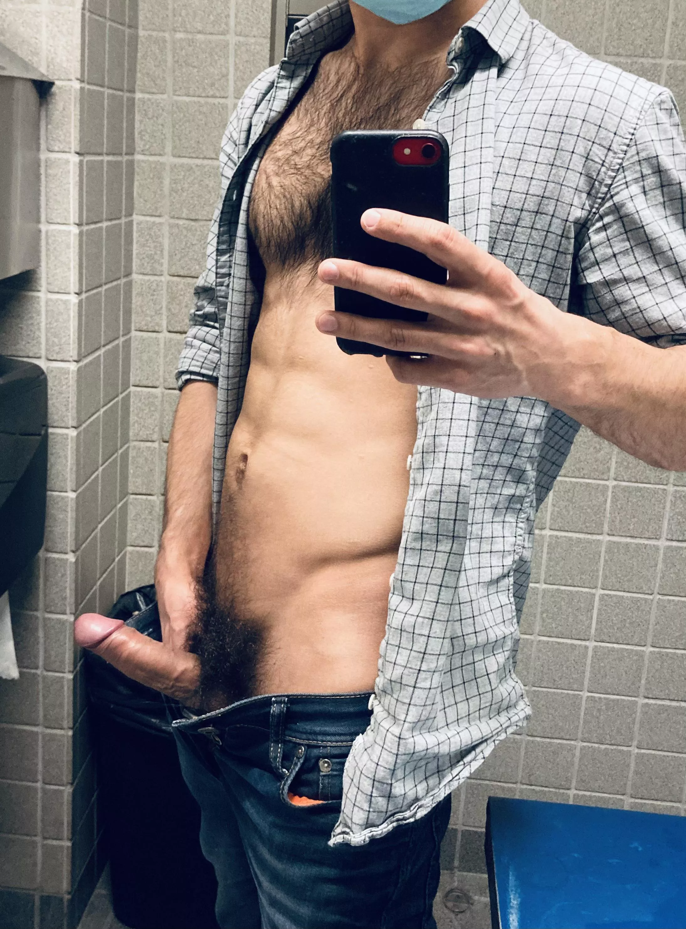 Come milk Daddy’s thick cock in the work bathroom. (20)
