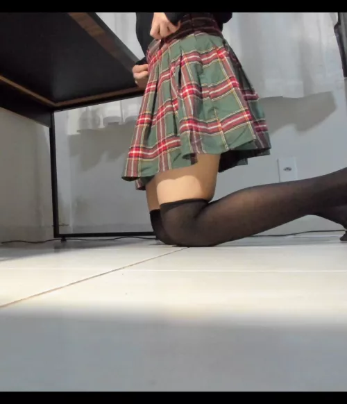 cute skirt and ready for cuddles 🤗