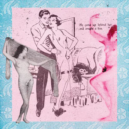 Digital collage - images sourced from vintage public domain pulp/ephemera.