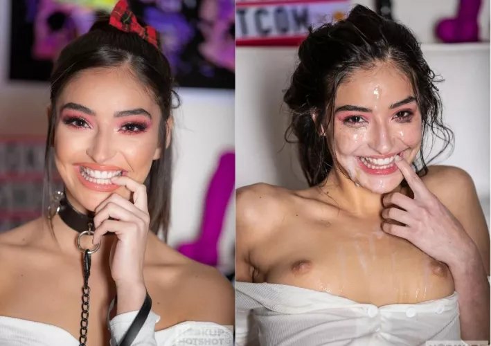 Emily Willis and that cheeky satisfied look.