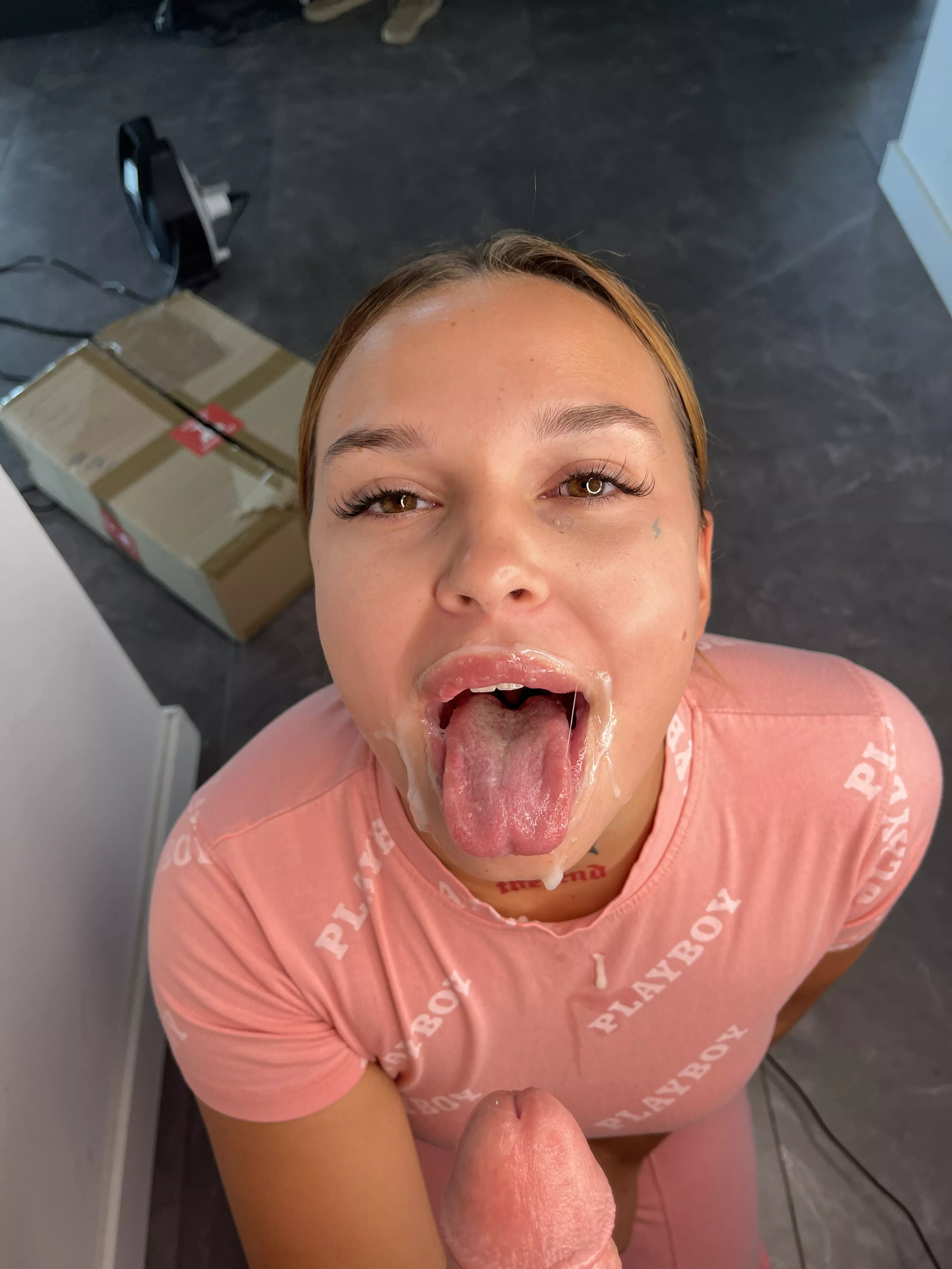 Guess whats in the package behind me.