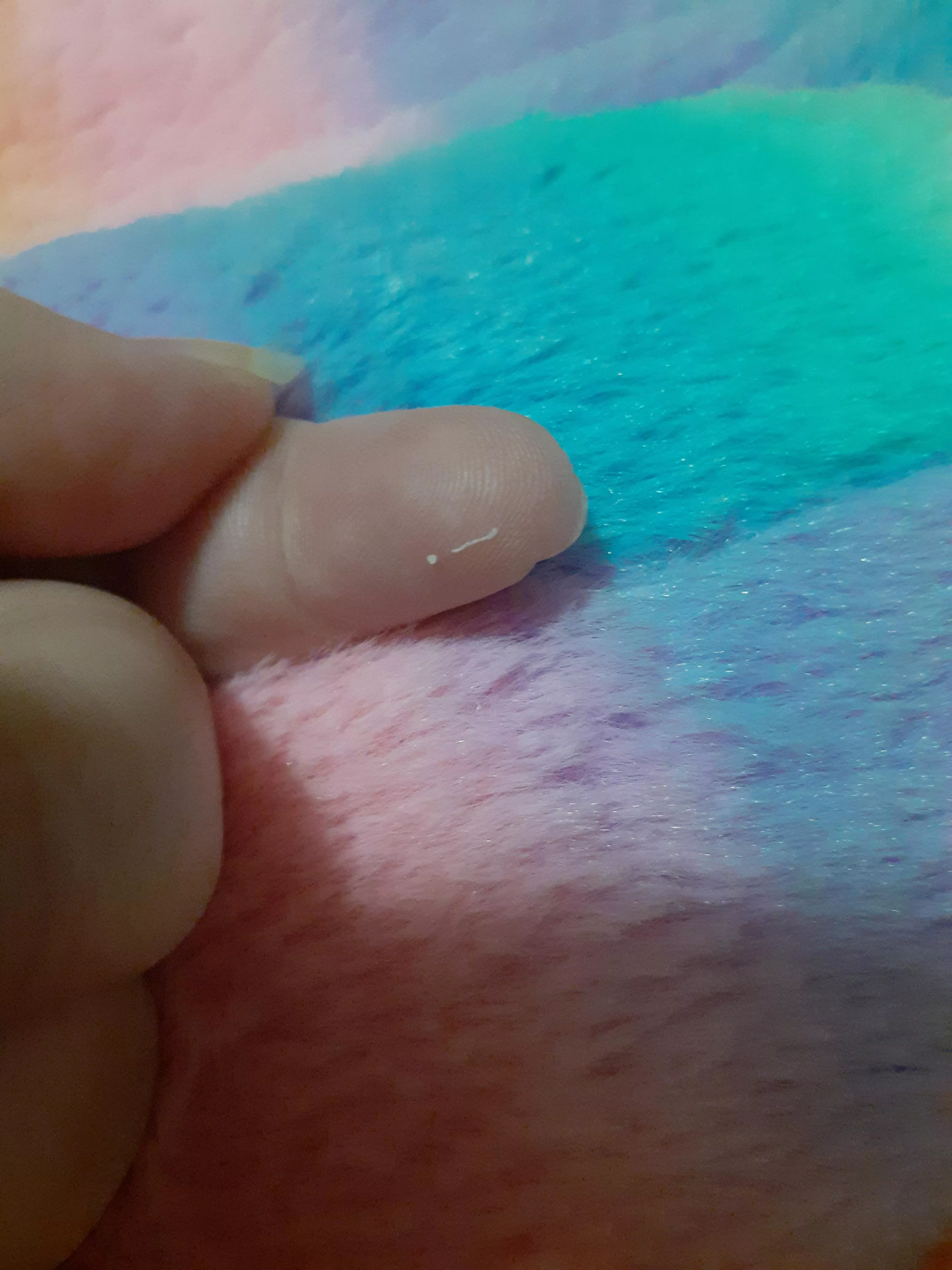 I didn't think I would be getting punctuation out of my upper thigh today..!