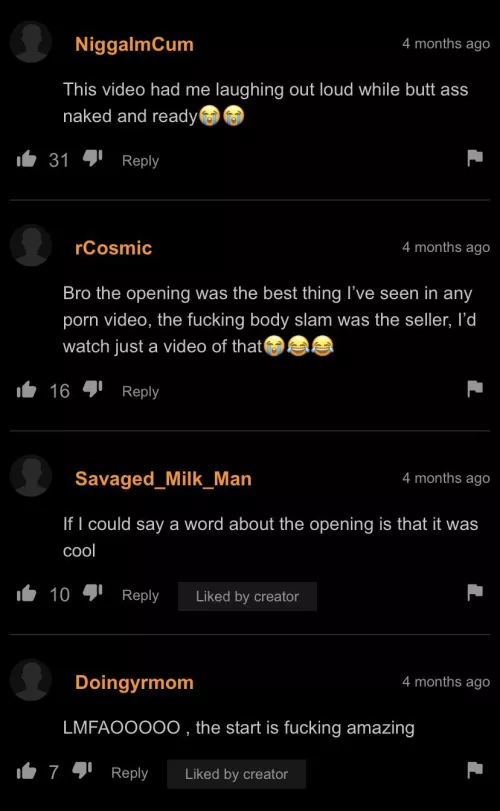 I got to say the start was funny