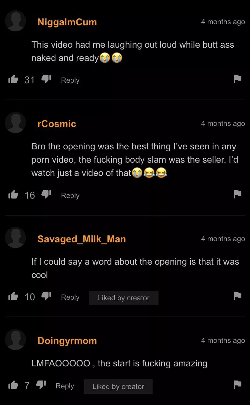 I got to say the start was funny